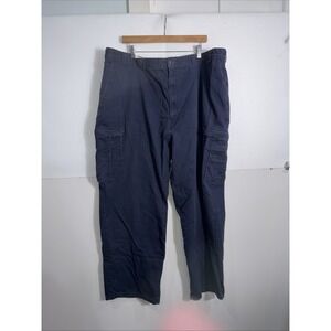 Dickies Mens Navy Blue Cotton Twill Cargo Pants Straight Leg LP337NV 48x30